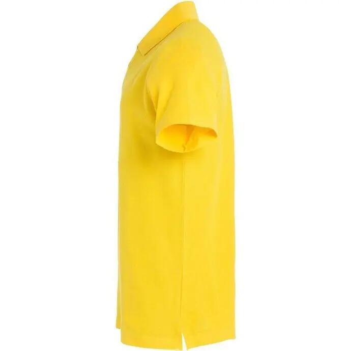 Mens Basic Melange Polo Shirt (Lemon) 2/4