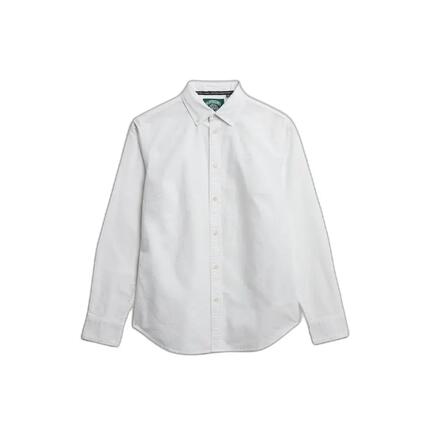superdry Slim Oxford Hemd mit Knopfleiste Langarm – Peppermint Chalk Stripe