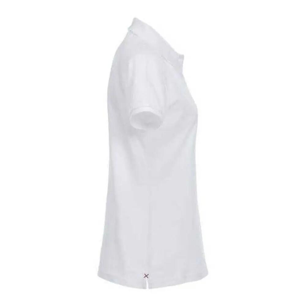 "Premium" Poloshirt für , Stretch Damen Weiß 4/4