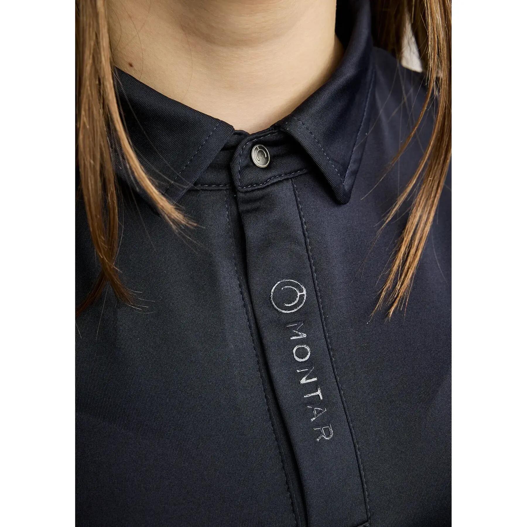 Polo d'équitation fille Montar Clubwear 3/4