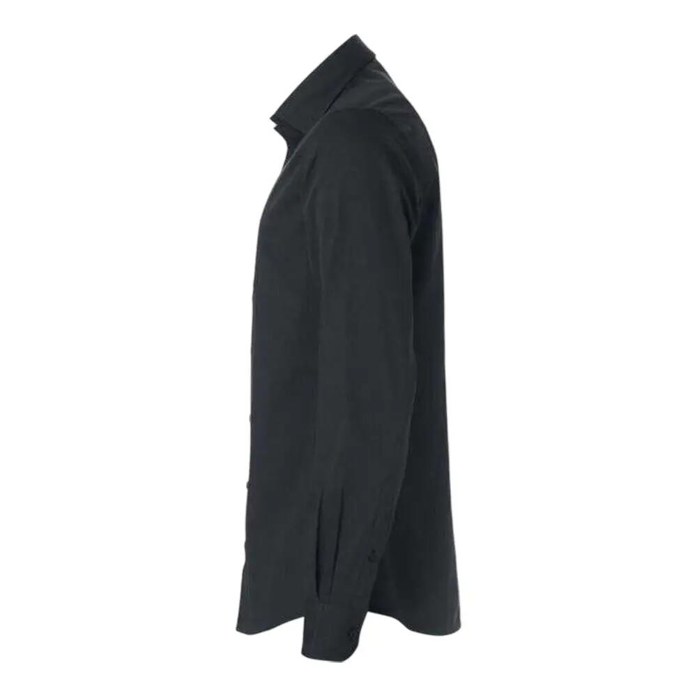 Mens Clark Regular Shirt (Black) 3/4