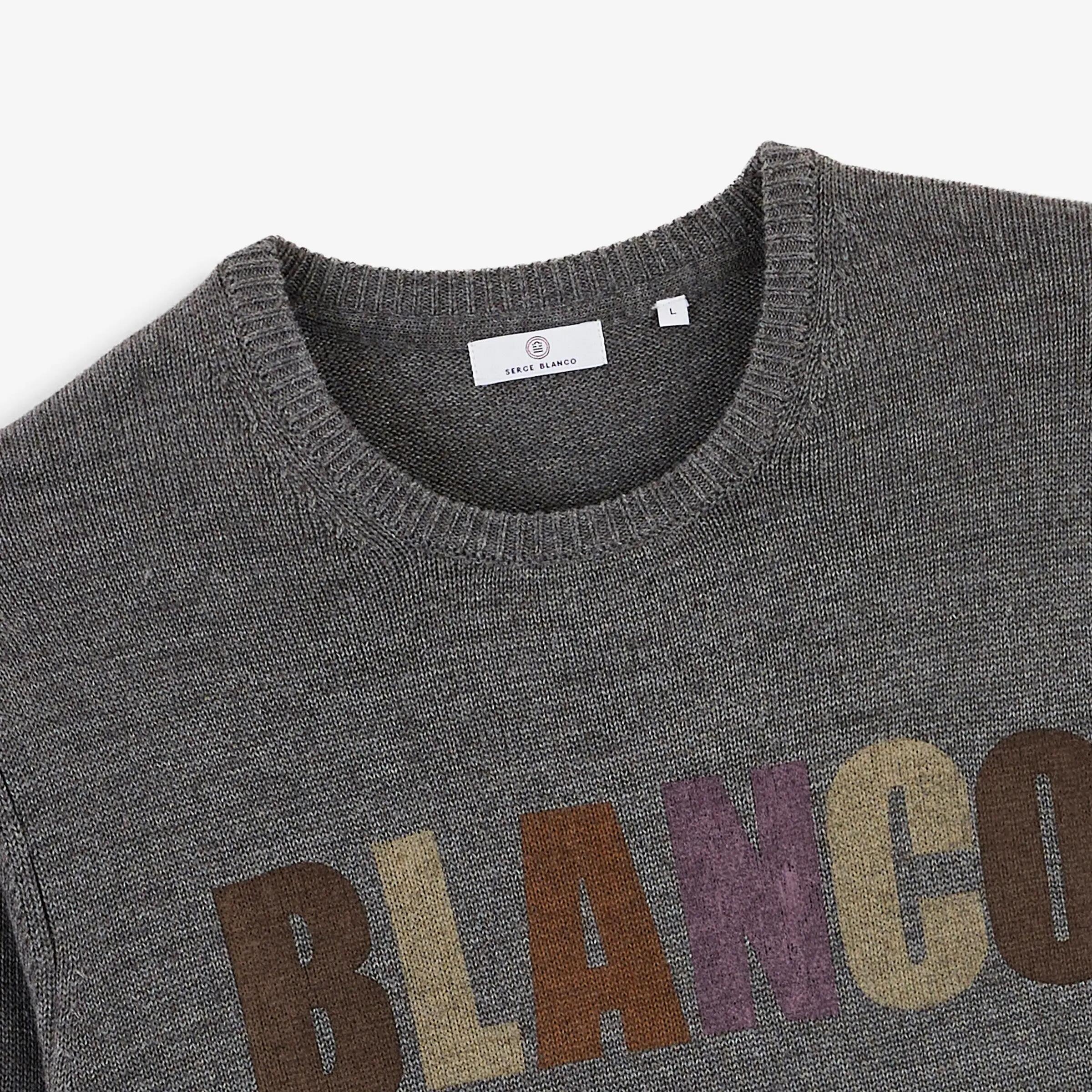 BLANCO BIARRITZ Mohan-trui met jacquardpatroon en ronde hals 4/6