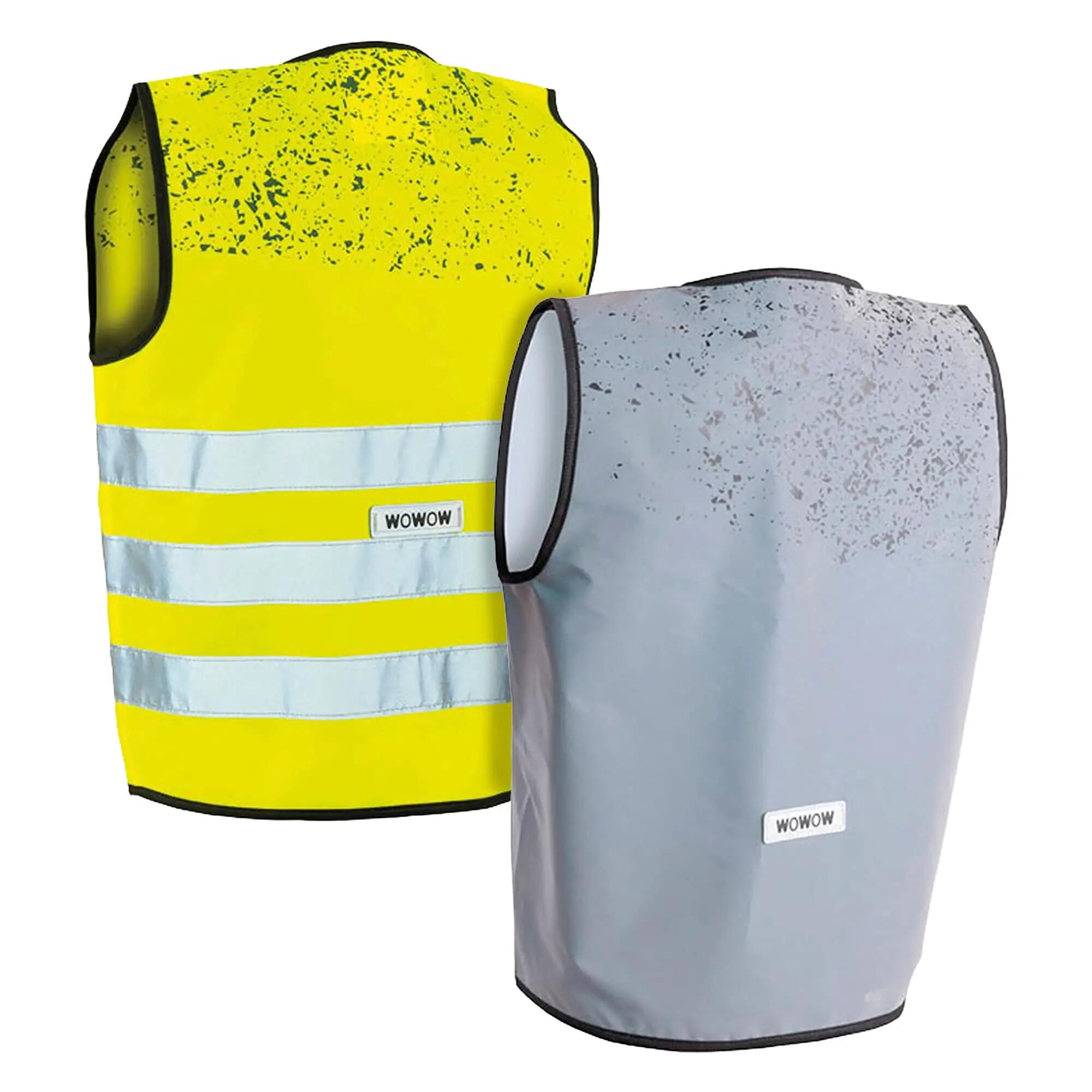 WOWOW - Schlamm Kinder 2er Pack Reflektierende Warnwesten Gelb Silber 2/5