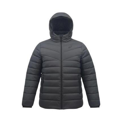 Daunenjacke Down Hooded Jacket in Dunkelgrau