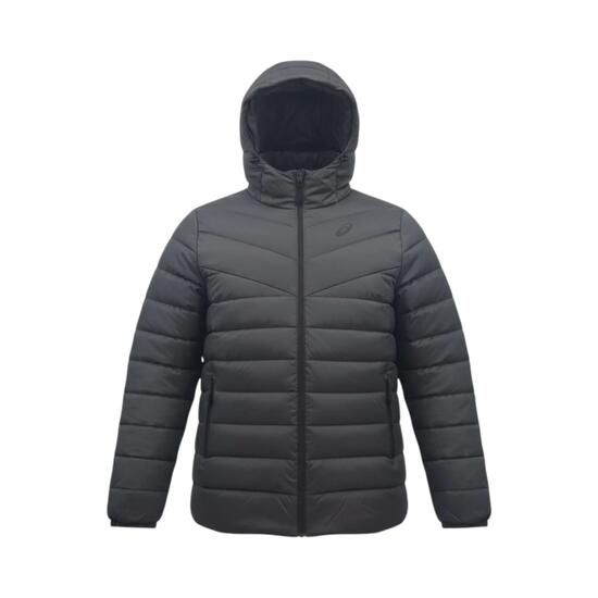 Daunenjacke Down Hooded Jacket in Dunkelgrau