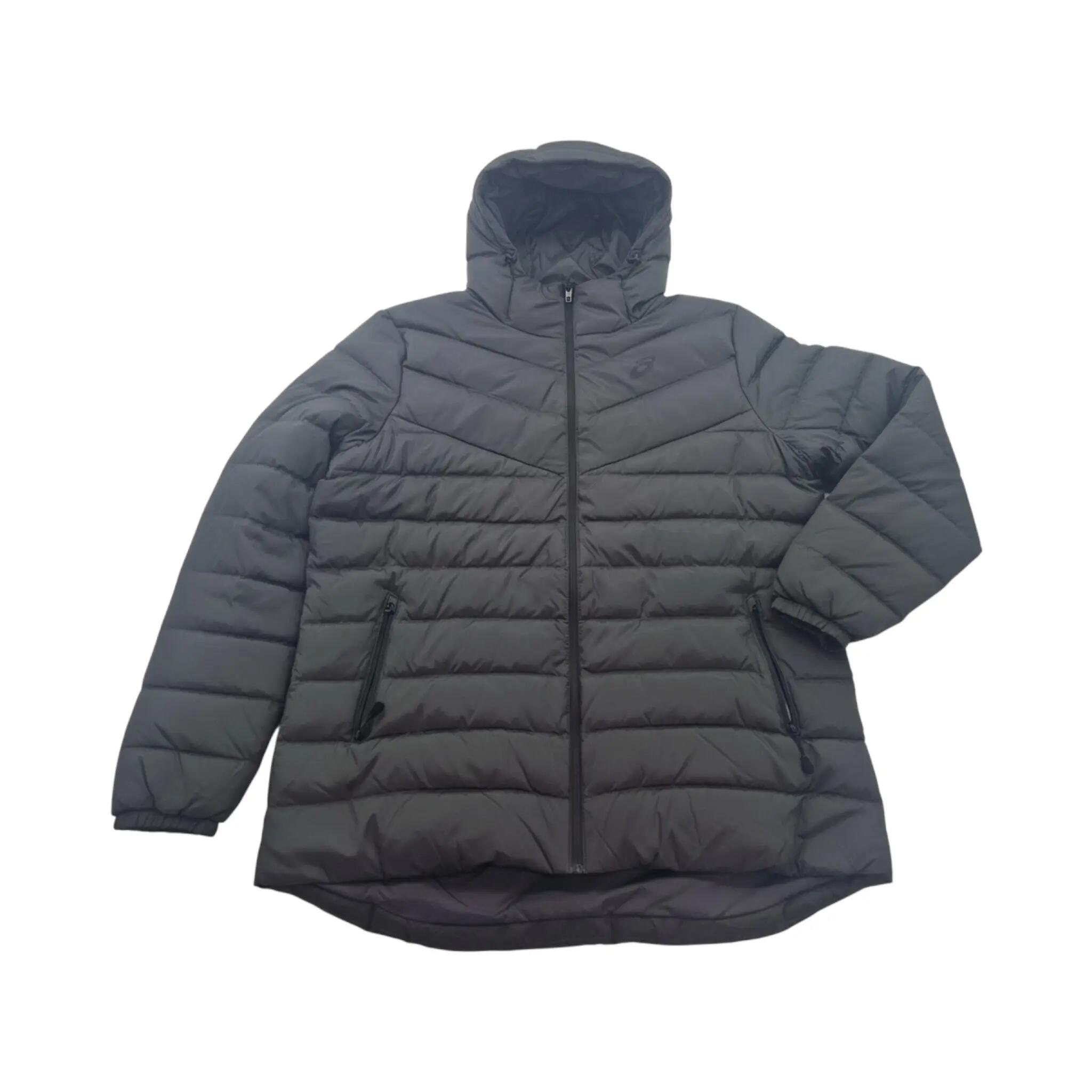 Daunenjacke Down Hooded Jacket in Dunkelgrau 3/4