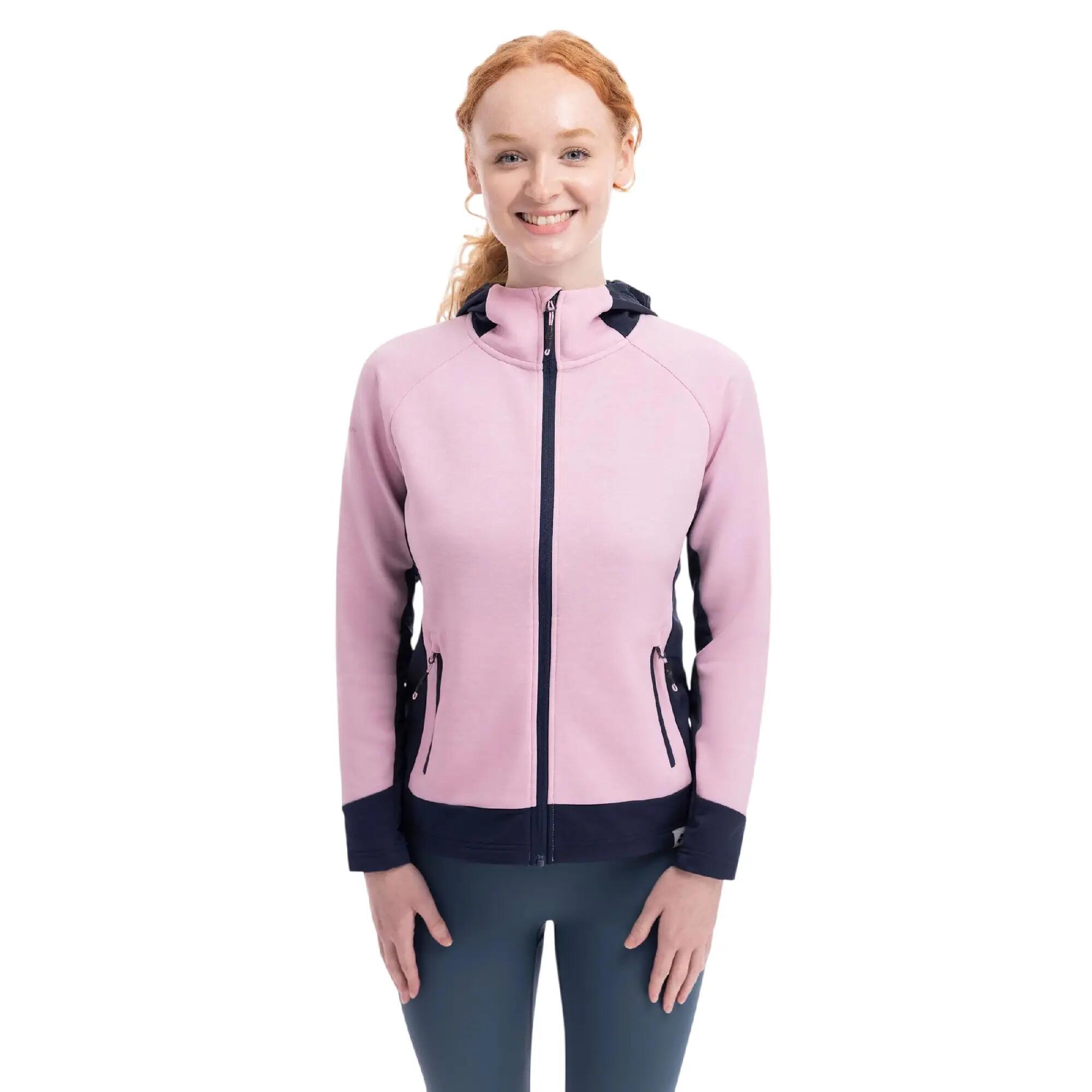 Sophy Felpa Con Cappuccio E Zip Intera Active Donna Trespass Garofano Marna 4/7