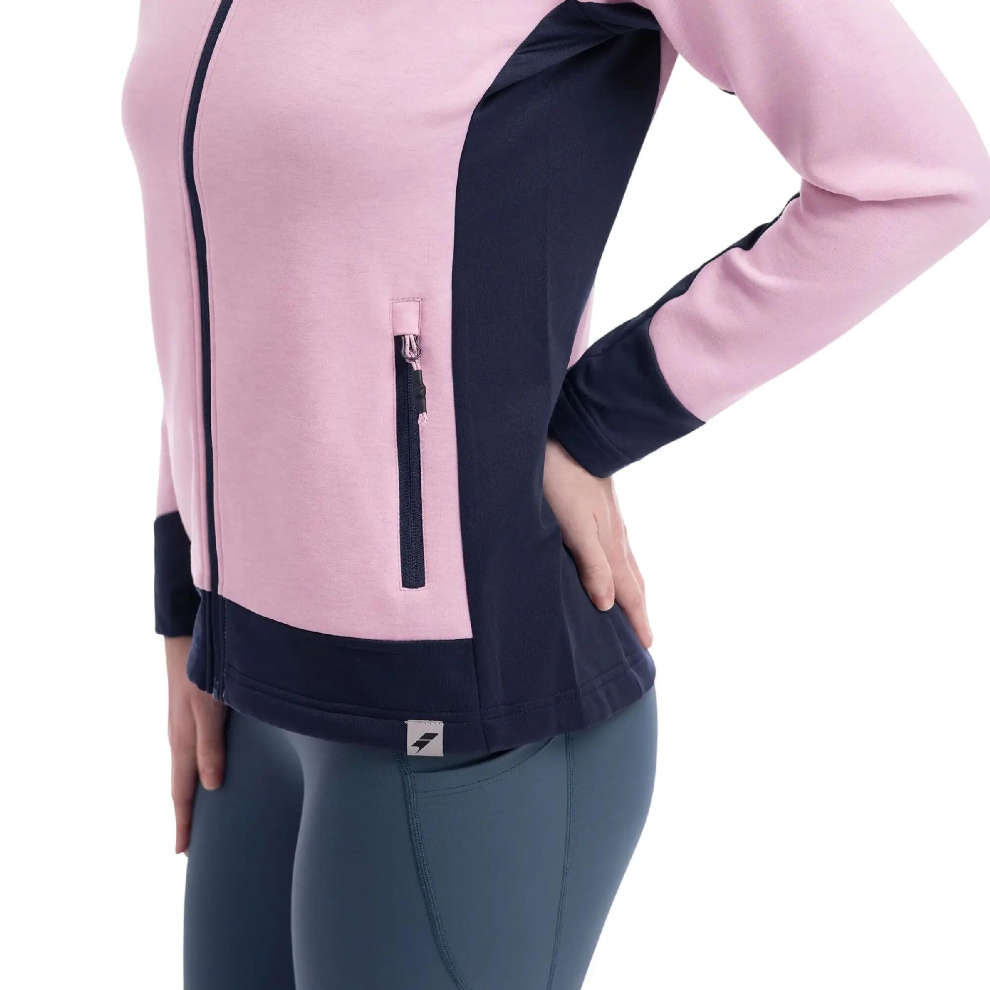 Sophy Felpa Con Cappuccio E Zip Intera Active Donna Trespass Garofano Marna 3/7