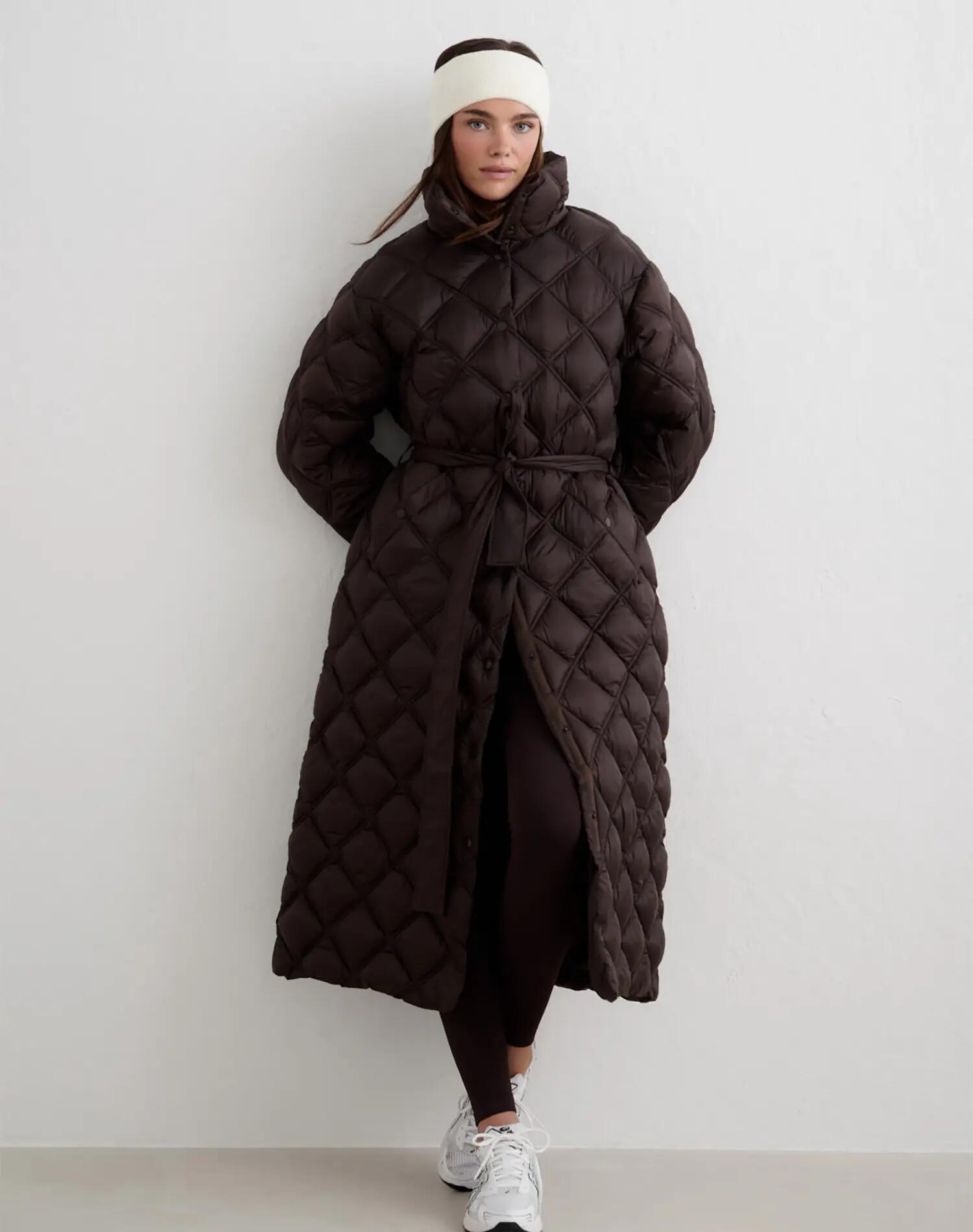 Donna Cappotto Trapuntato Cioccolato 5/5