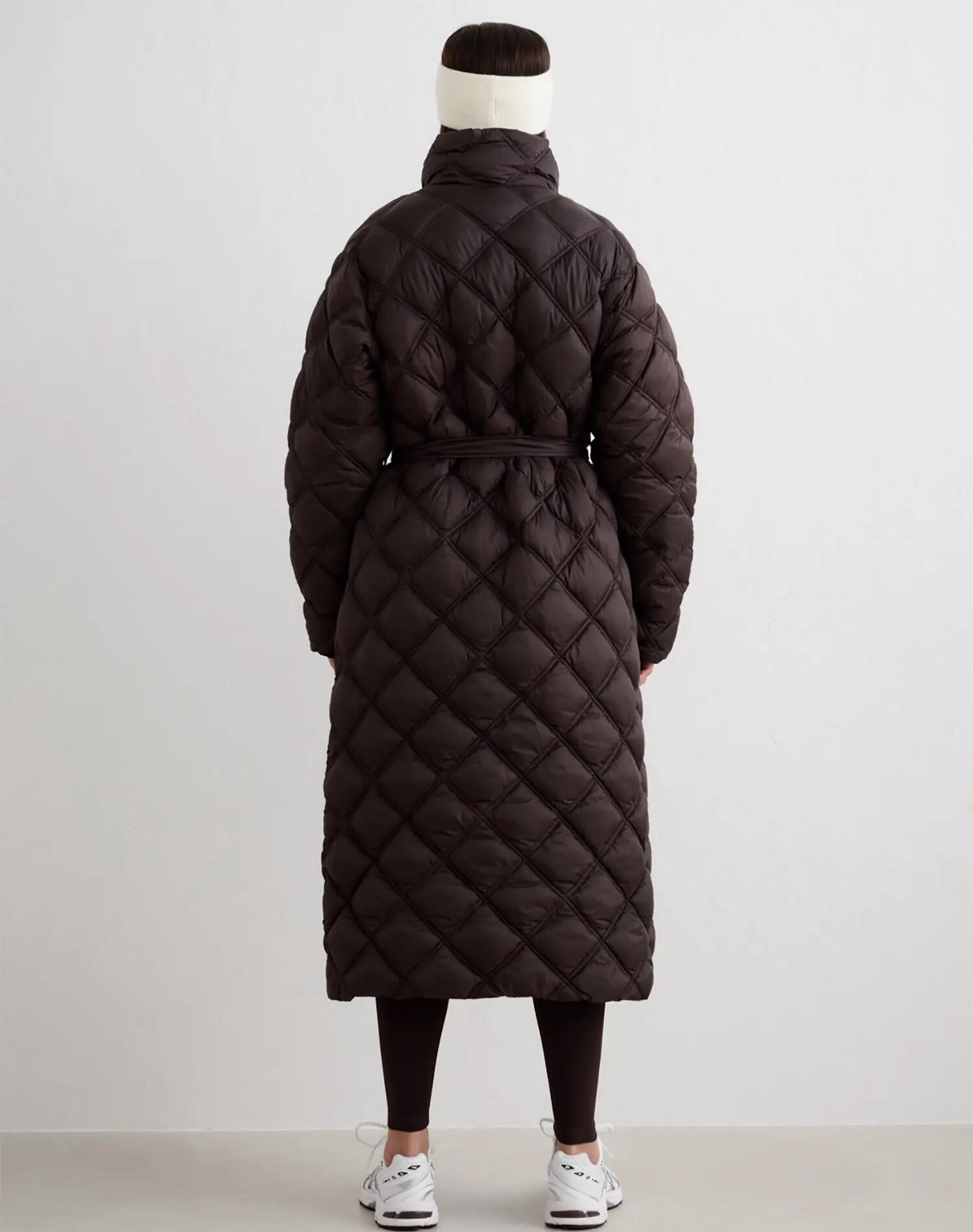 Donna Cappotto Trapuntato Cioccolato 4/5