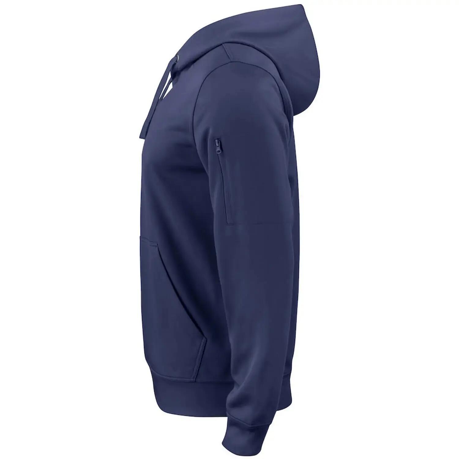 Sweat À Capuche BASIC ACTIVE Adulte (Bleu Marine Foncé) 3/4