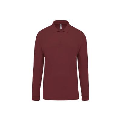 Pique polo met lange mouwen kariban