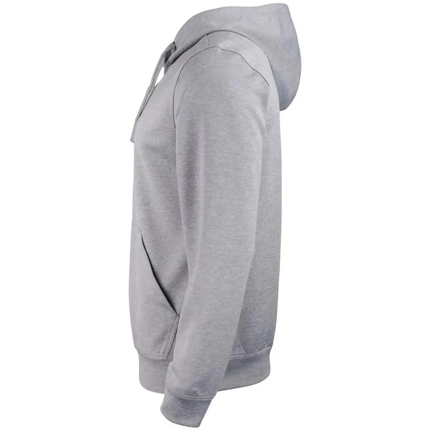 Unisex Adult Basic Active Pullover Hoodie (Grey Melange) 3/4