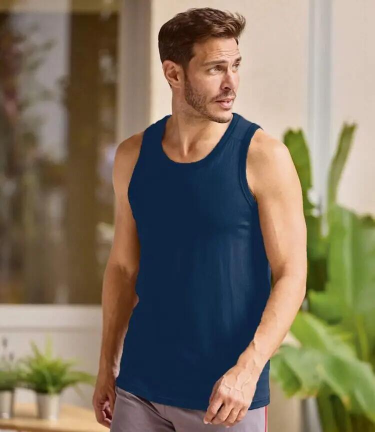 4er-Pack einfarbige Tanktops 2/6