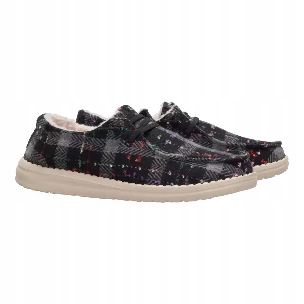HEYDUDE Damskie Mokasyny Wendy Confetti Plaid Cozy 4/6