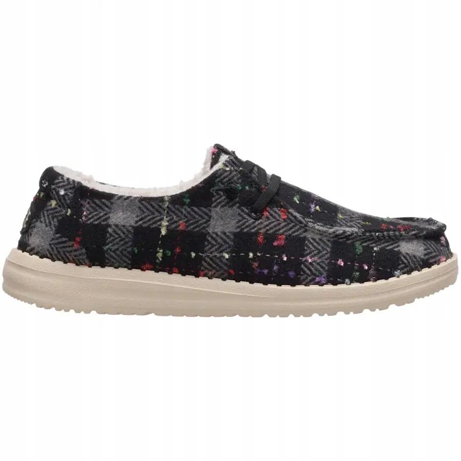 HEYDUDE Damskie Mokasyny Wendy Confetti Plaid Cozy 2/6