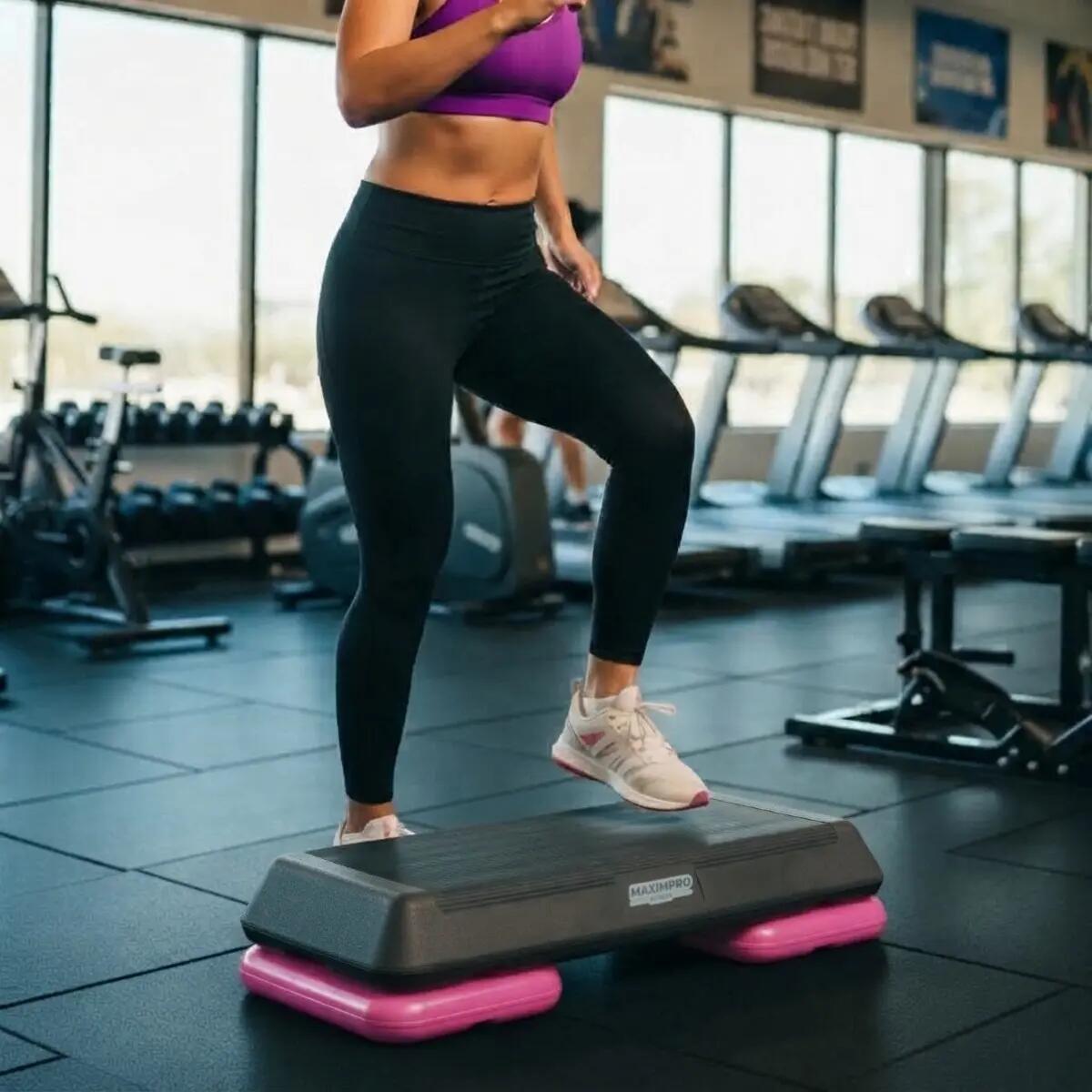 Step de Aerobic Maximpro Marty Rosa Altura Regulable 10-16 cm 2/8