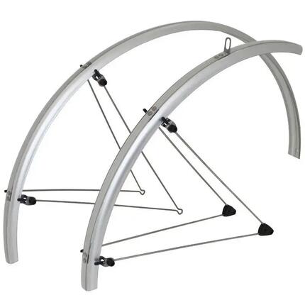 Paire de garde-boues route tringles avec fixation classic tringles inox Strongli