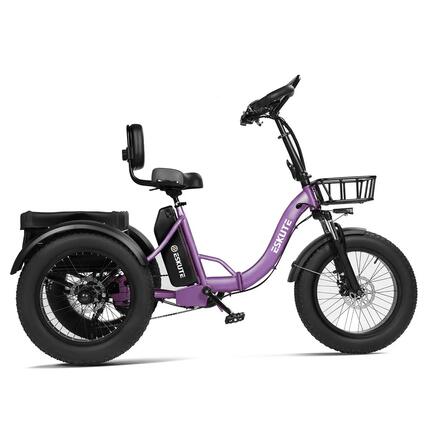 Tricycle Électrique ESKUTE T302Pro - Batterie Lithium 48V 20.8Ah - Pneu 20