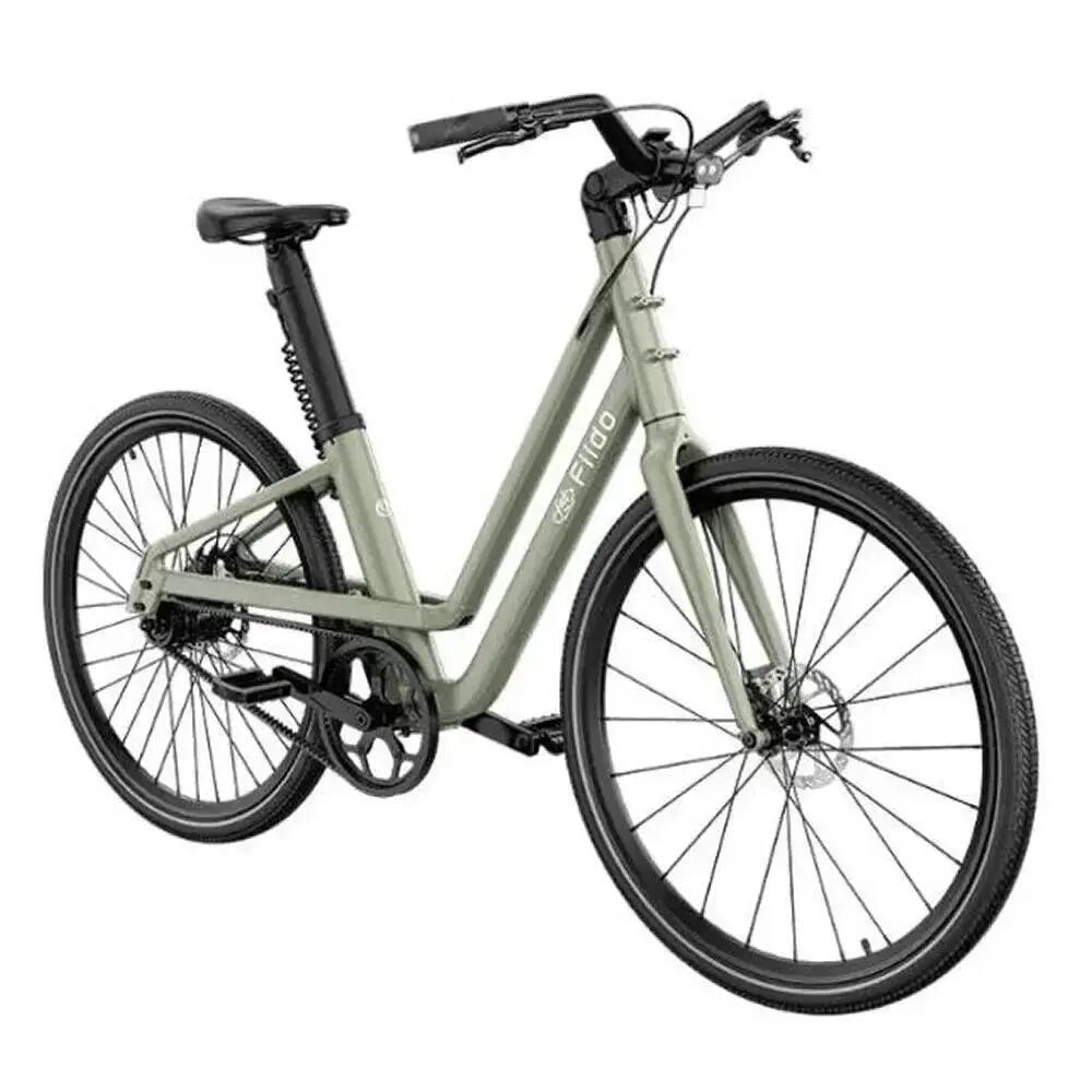 C700 - Bici elettrica - 28 pollici - 250W - cinghia - Verde 3/4