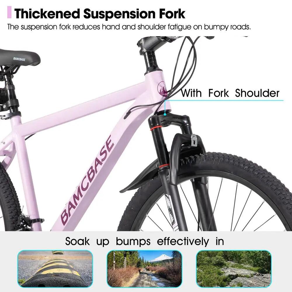 Damen Herren Mountainbike 26/27,5 Zoll 21-Gang Aluminium Scheibenbremsen 3/6