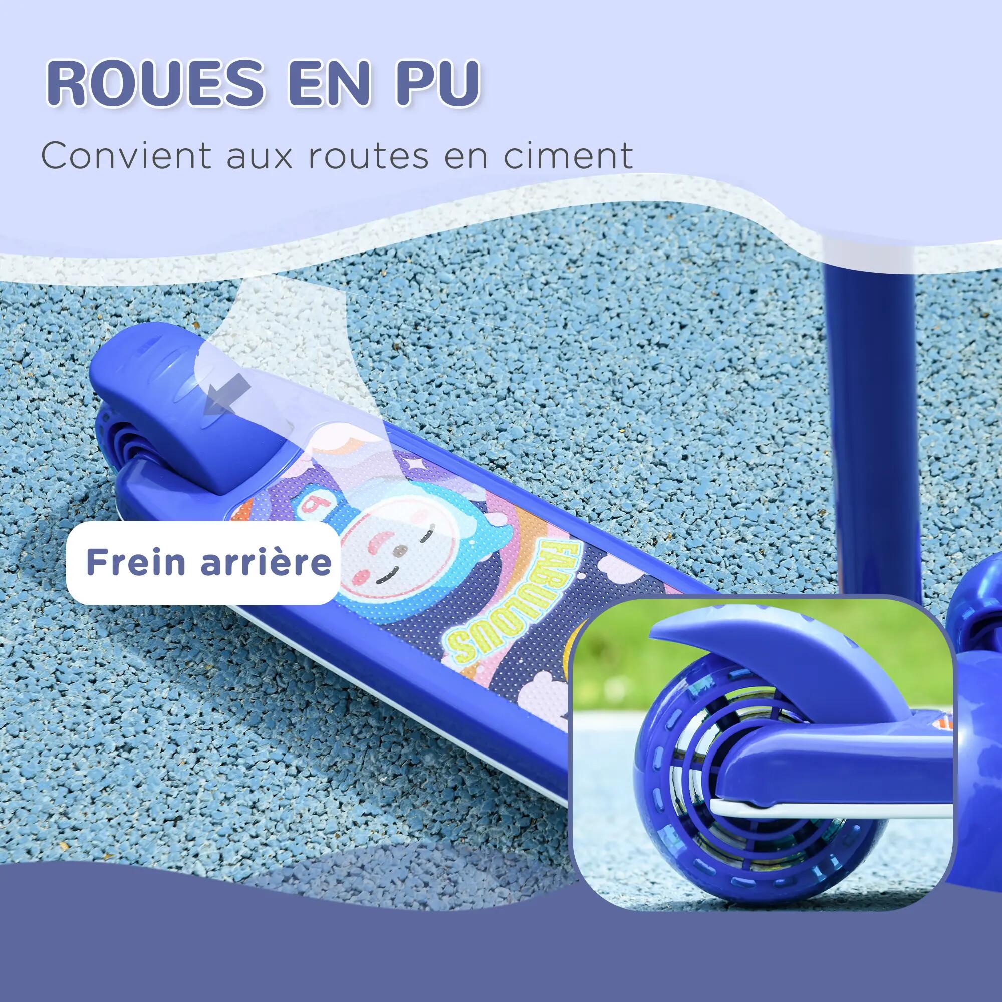 Trottinette pour enfants 3 roues lumineuses LED 5/5