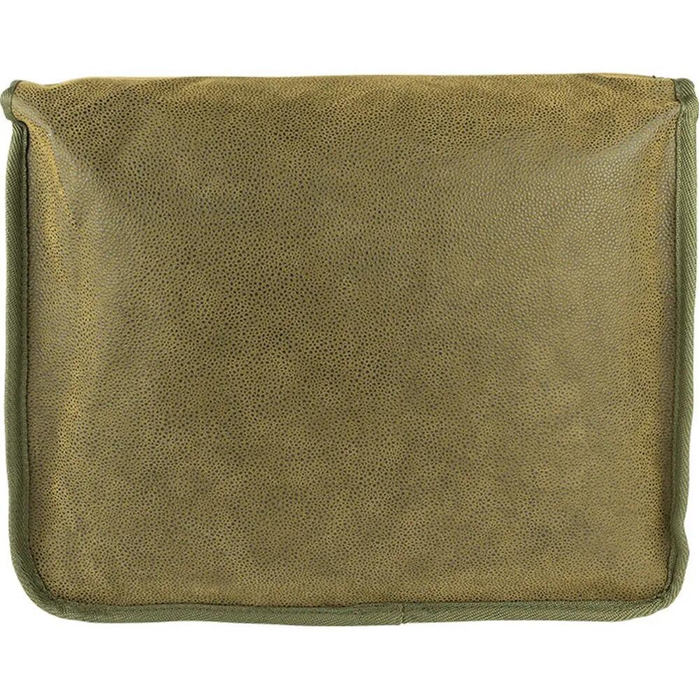 Logo Leather Trim Messenger Bag (Green) 2/5