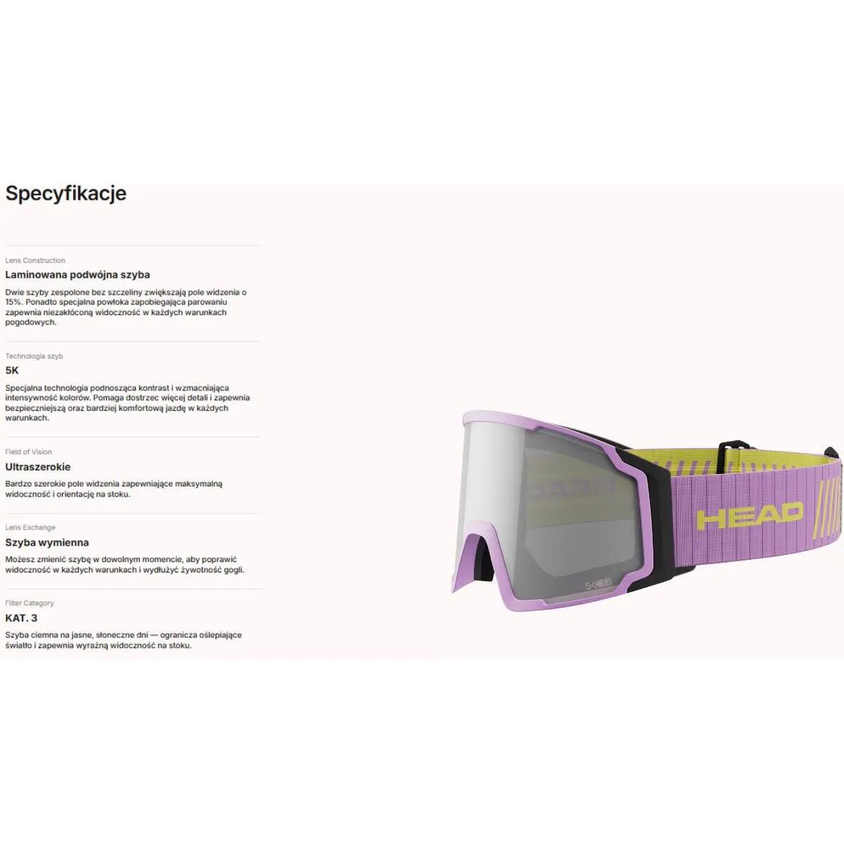Gogle Head Neves Pro 5K Chrome Candy 2027 L 4/4