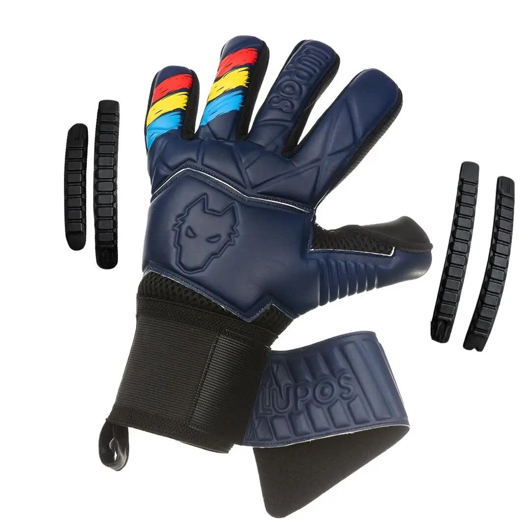 Mănuși portar FingerSave LUPOS Tricolor Navy 8 2/9
