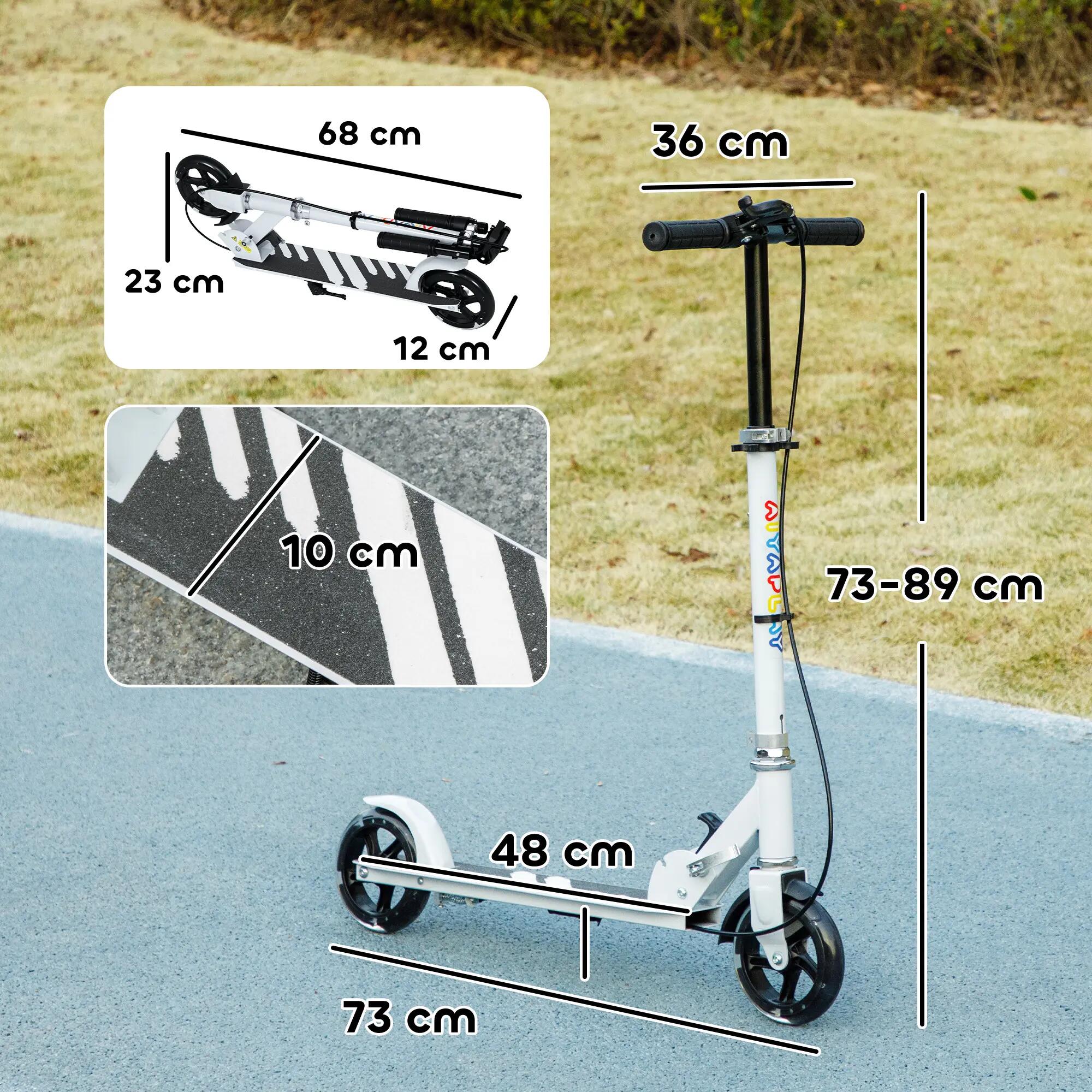 Trottinette pliable réglable enfant roues lumineuses LED métal 3/5