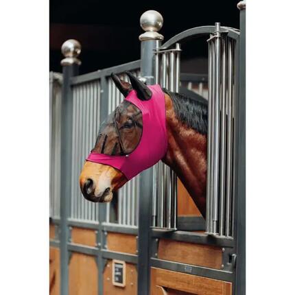 Masque pour cheval anti-insectes souple et extensible Horze
