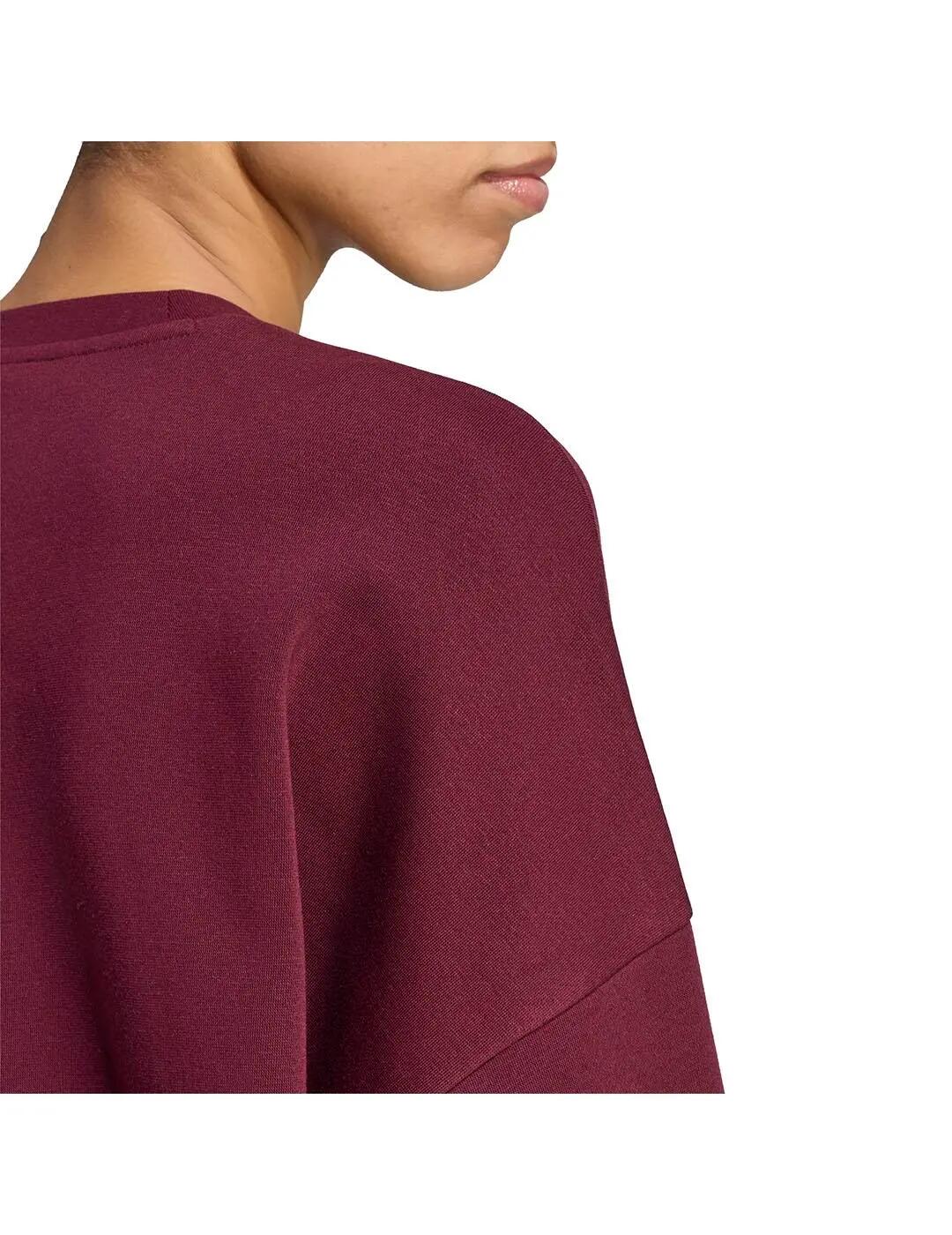 Pullover Fleecejacken für Frauen Adidas Essentials Granatapfel. 5/5