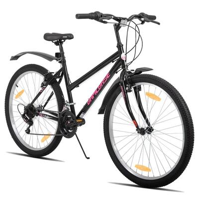 Meisjes dames mountainbike 24/26 inch 18v stalen frame v-brakes