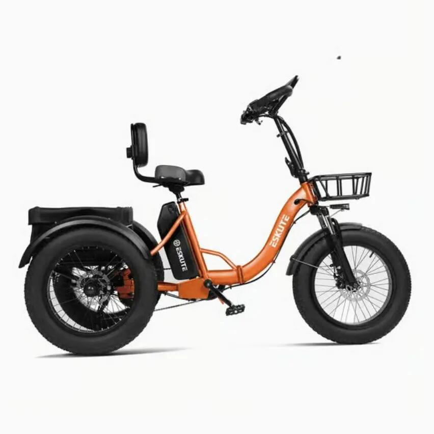 Triciclo Elettrico ESKUTE T302Pro - Batteria Al Litio 48V 20.8Ah - Pneumatico 20 3/8