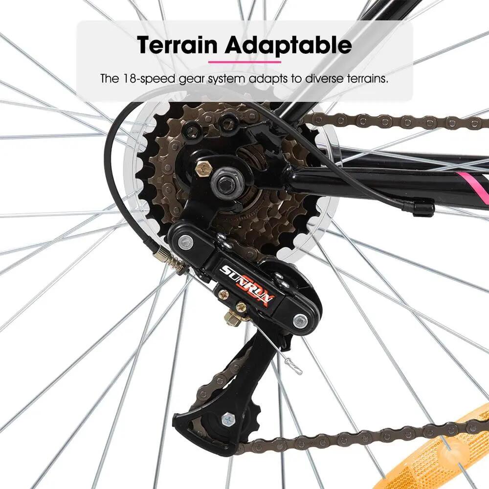 MTB Mujer 24/26 pulgadas Frenos V-Brake 18V Acero 3/6