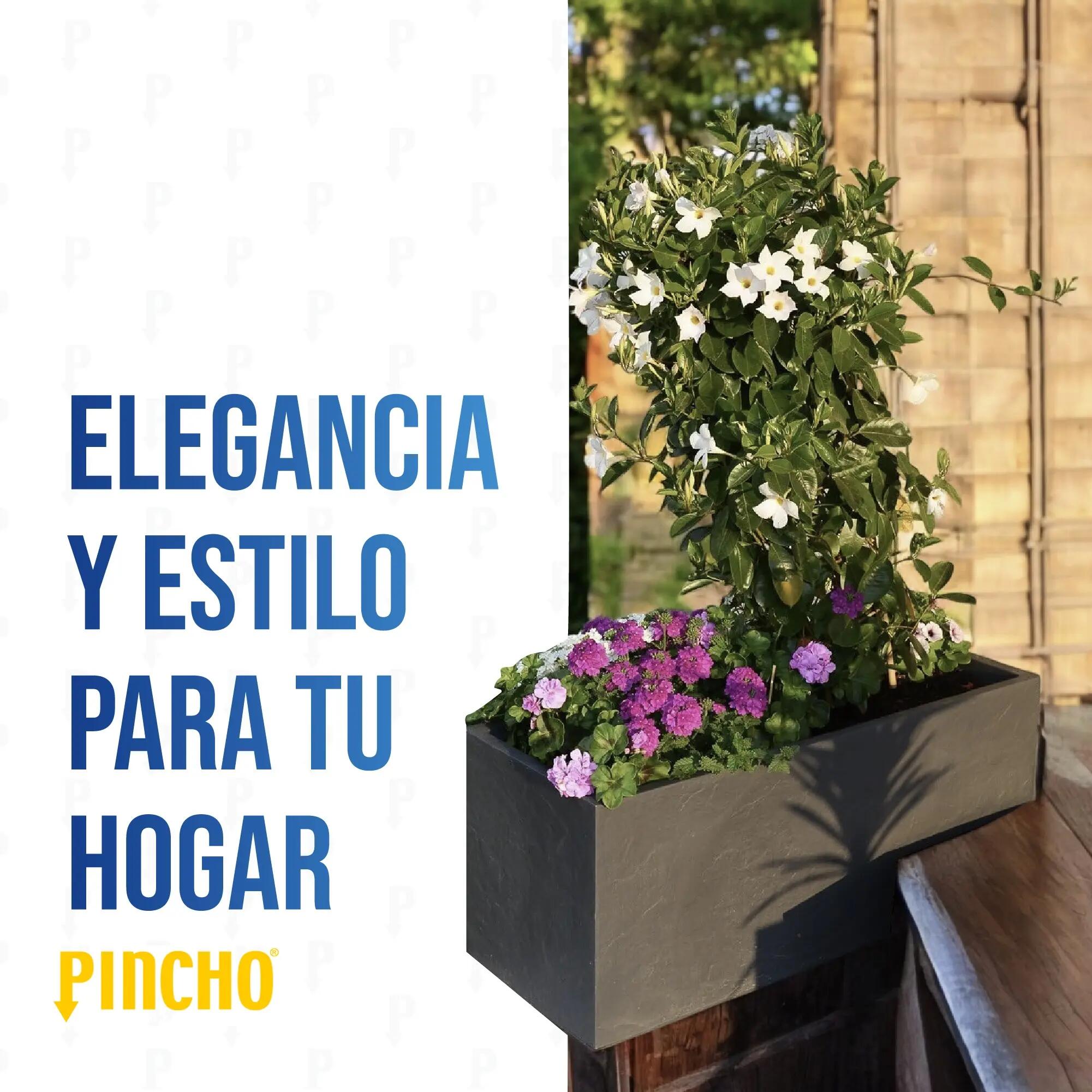 Jardinera Rectangular Exterior 80 cm 57 L con Reserva de Agua Antracita 4/7