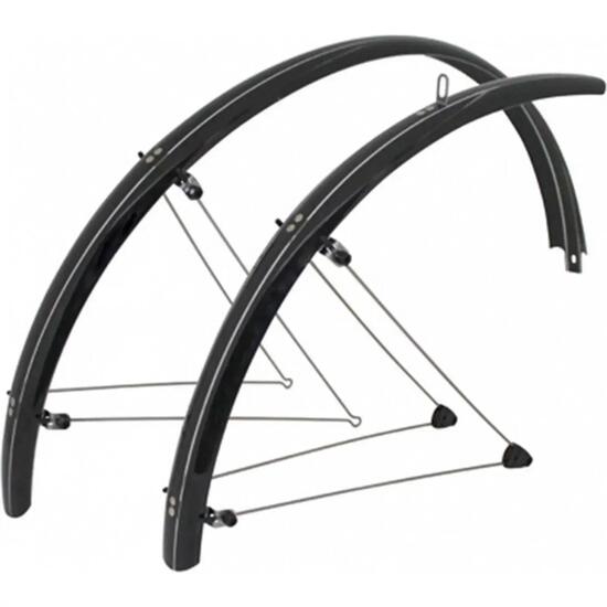 Paire de garde-boues City-VTC tringles avec fixation classic inox Stronglight