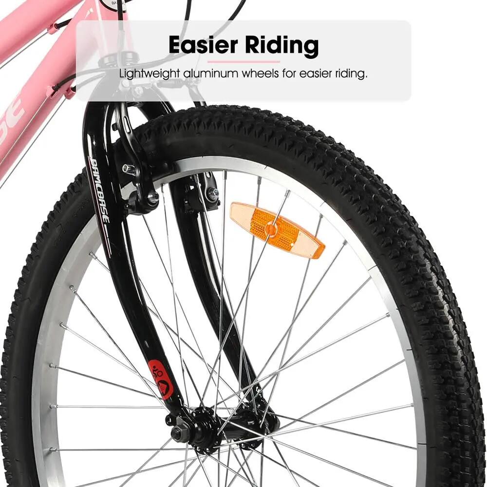 Niñas Mujeres MTB 24/26 Pulgadas 18 Velocidades Cuadro Acero V-Brake 6/6