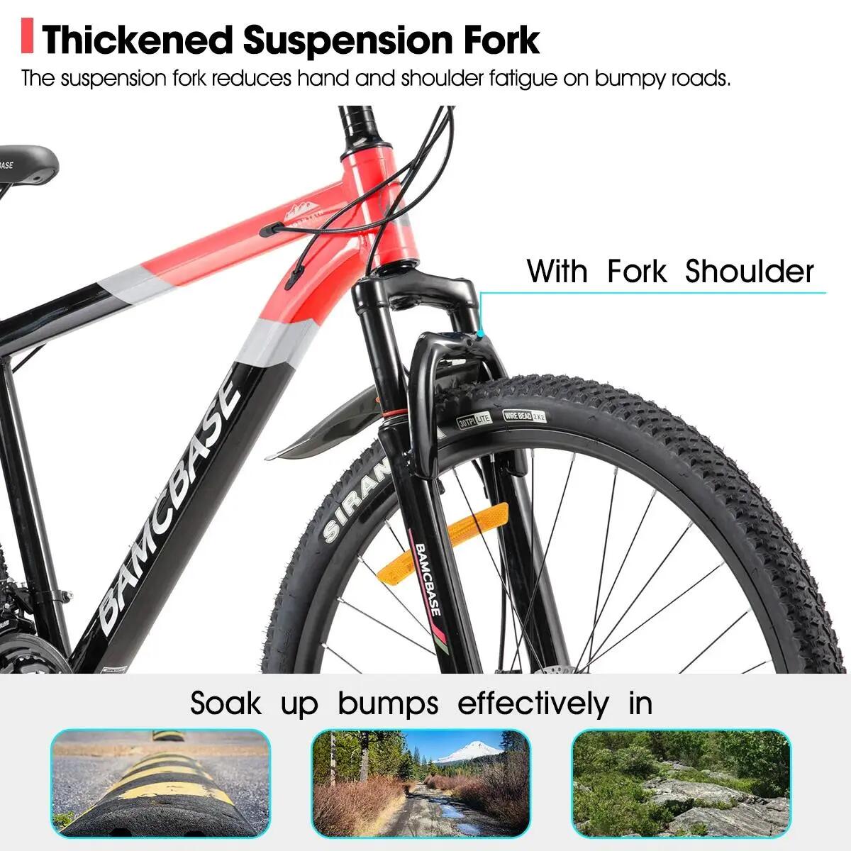 Damen Herren MTB 26/27,5 Zoll 21-Gang Aluminium Scheibenbremsen Rockford 3/6