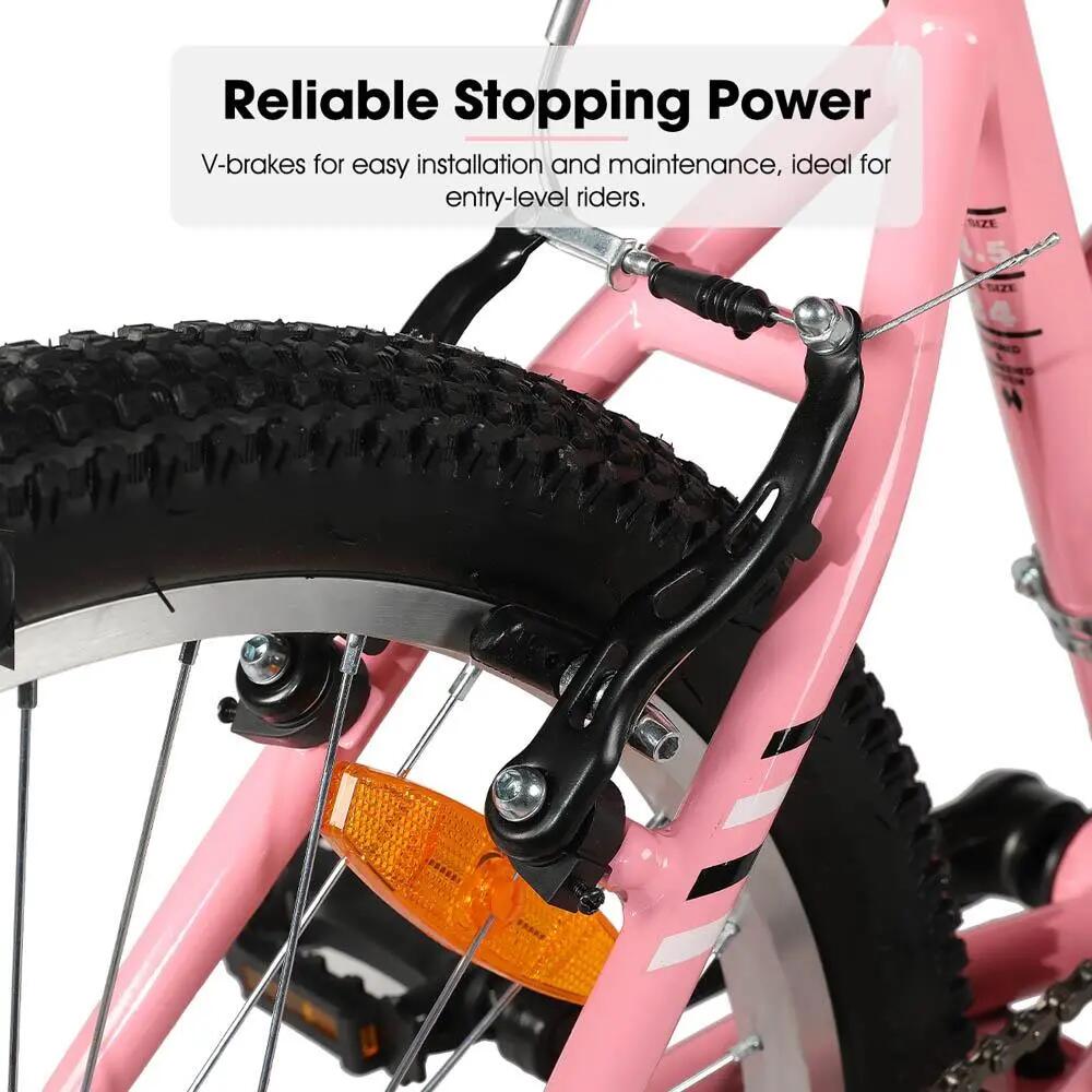 Niñas Mujeres MTB 24/26 Pulgadas 18 Velocidades Cuadro Acero V-Brake 5/6