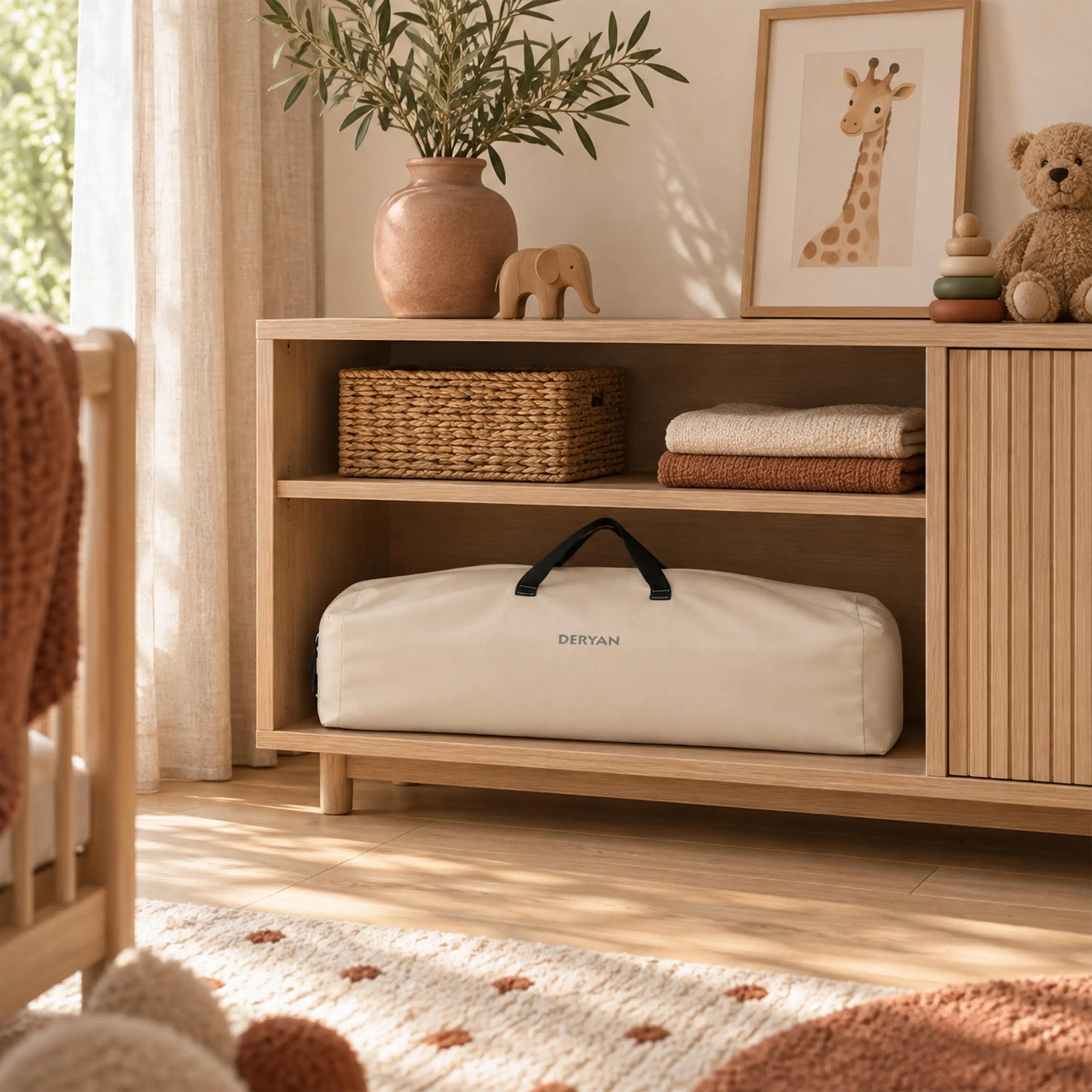 Opvouwbare Kinderbox XL - Campingbedje voor Baby - Cream 7/7