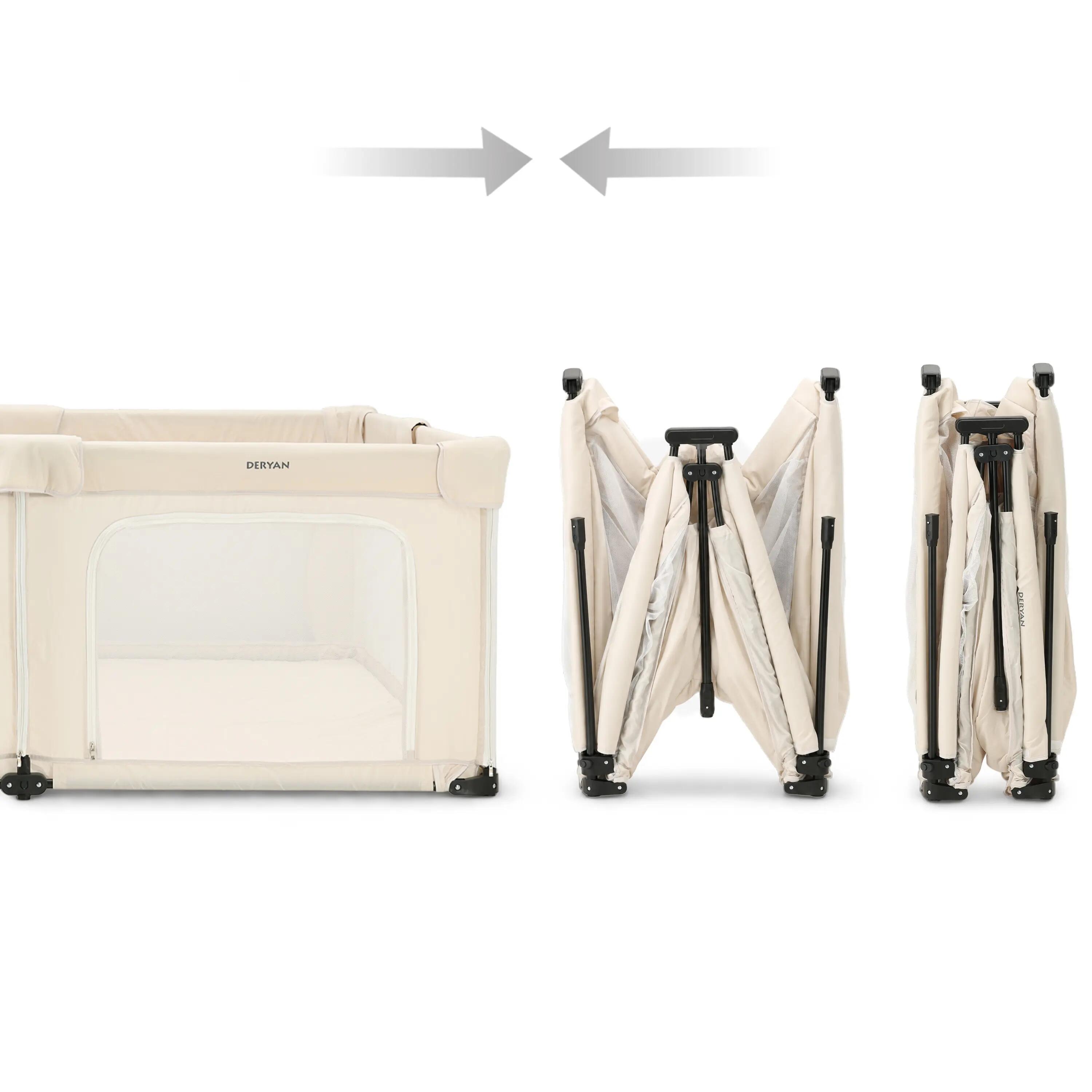Opvouwbare Kinderbox XL - Campingbedje voor Baby - Cream 5/7