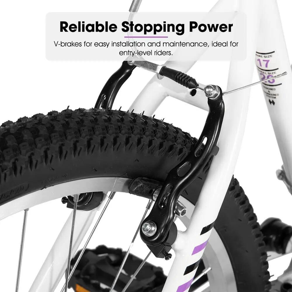 Niñas Mujeres MTB 24/26 Pulgadas 18 Velocidades Cuadro Acero V-Brake 5/6