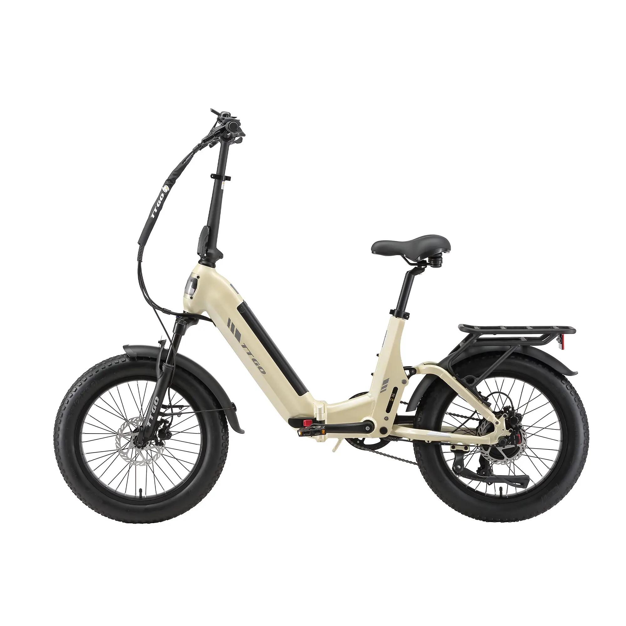 Składany miejski rower elektryczny F7 48V 15Ah 70Nm 130km pełna amortyzacja 3/5