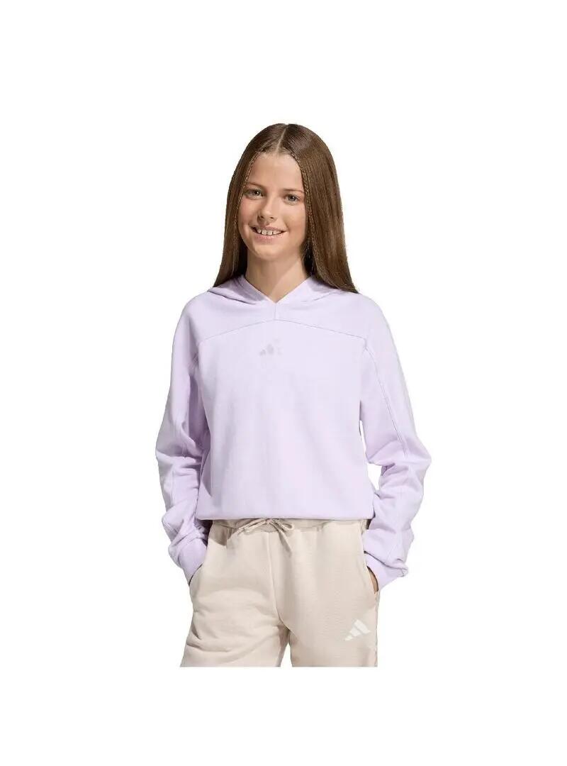 Fleece-Sweatshirts für Mädchen Adidas Glam Lila 2/4