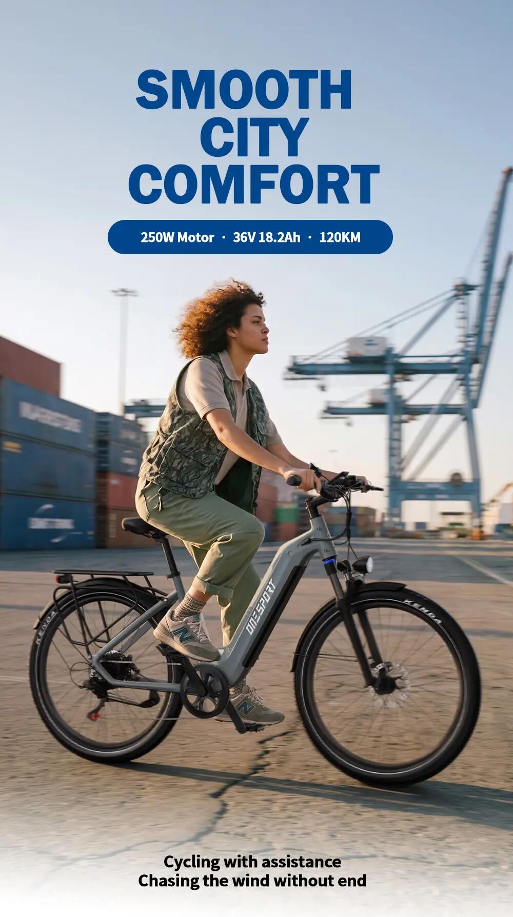 Elektrofahrrad Erwachsene ONESPORT WT05 | 36V 18.2AH Akku | 27.5" Reifen 4/11