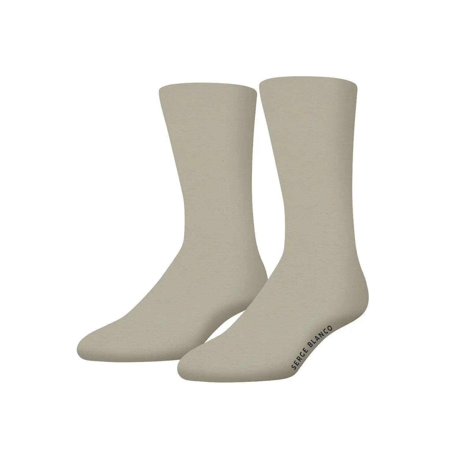 Lot de 6 paires de chaussettes de ville homme unies modèle B 4/5