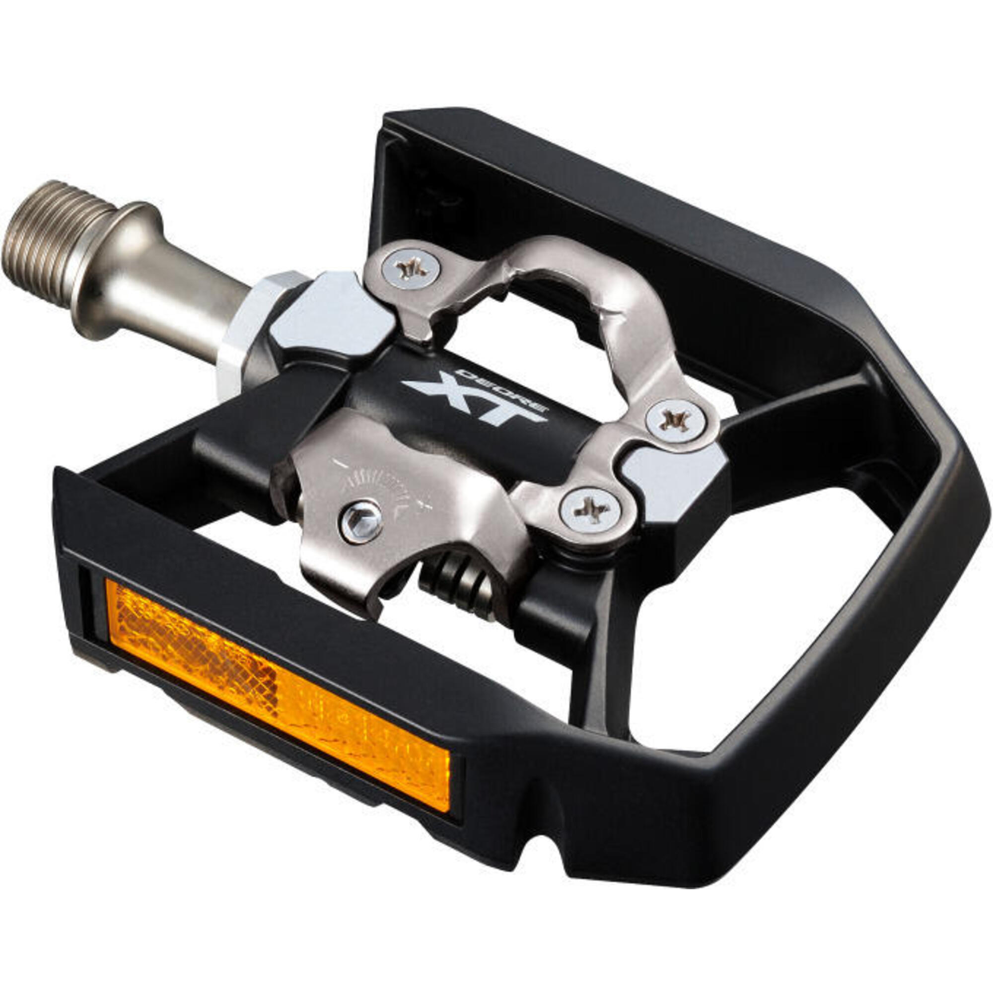 Jeu De Pédales Deore Xt T8000 Avec Plateforme Et Fixation Spd Unilatérale - Noir