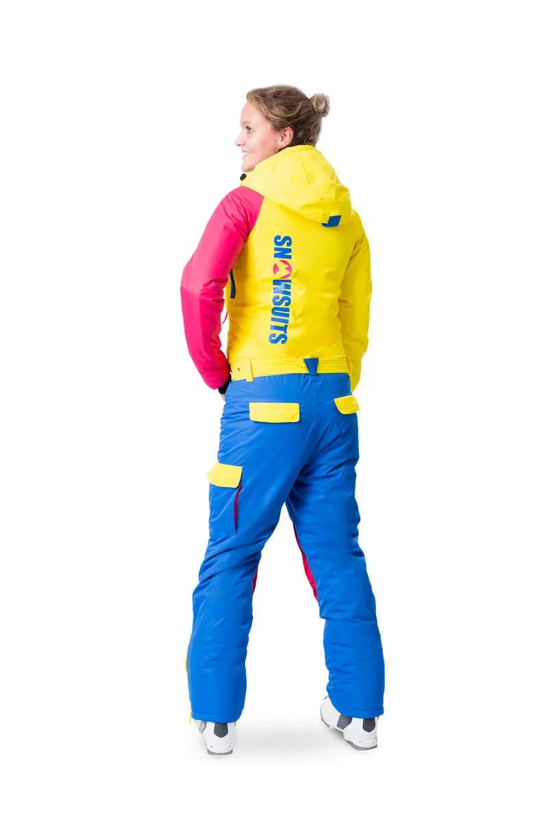 Snowsuits Triple Joy Onesie Skipak Dames - Geel/Blauw/Roze 2/7