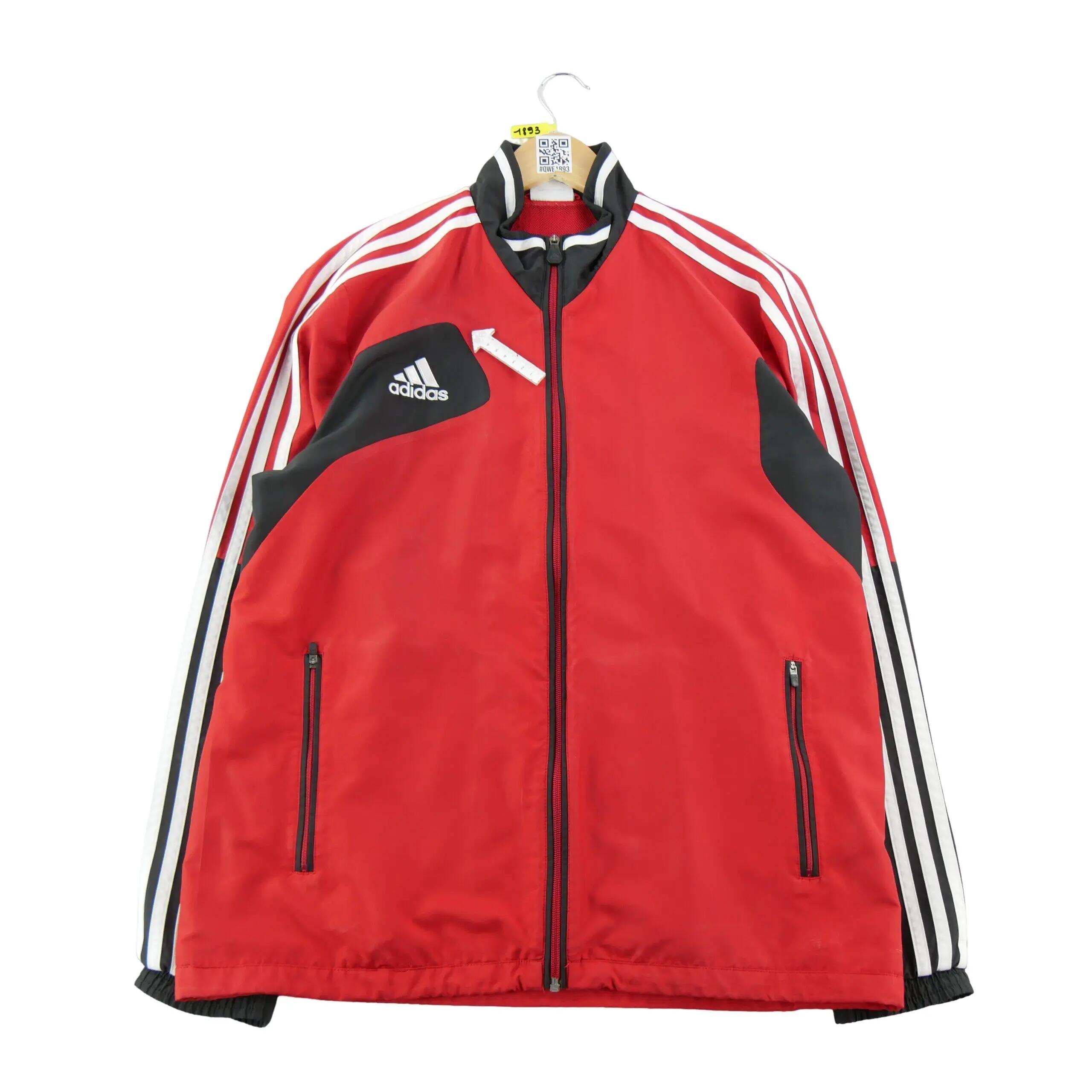 Seconde vie - Coupe-vent Homme Veste 3 bandes Rouge - Bon état 6/11